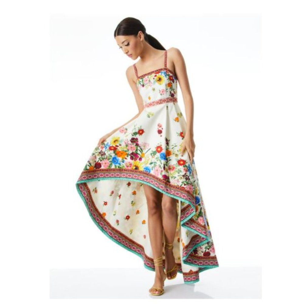 Alice + Olivia Florence High Low Gown - Picture 5 of 13